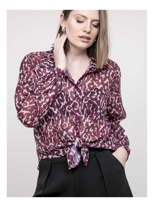 Blusa con estampado leopardo ONESINE - Kiabi