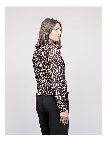 Blusa con estampado leopardo ONESINE