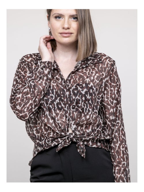 Blusa con estampado leopardo ONESINE - Kiabi