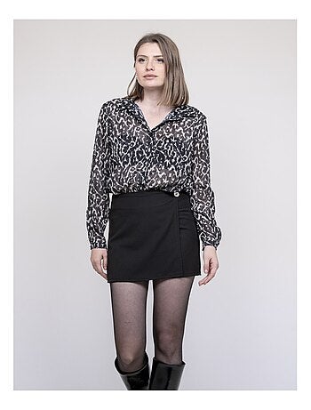 Blusa con estampado leopardo ONESINE