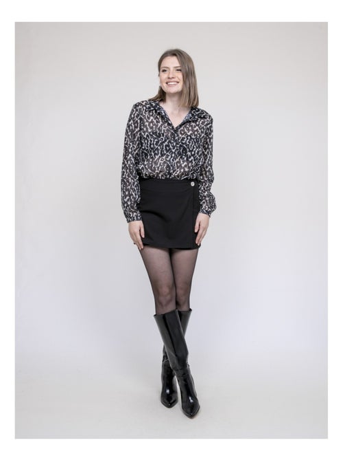 Blusa con estampado leopardo ONESINE - Kiabi Blusa con estampado leopardo ONESINE - Kiabi