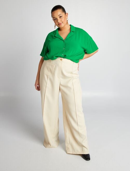 Blusas y camisas de tallas grandes para mujer - verde - Kiabi
