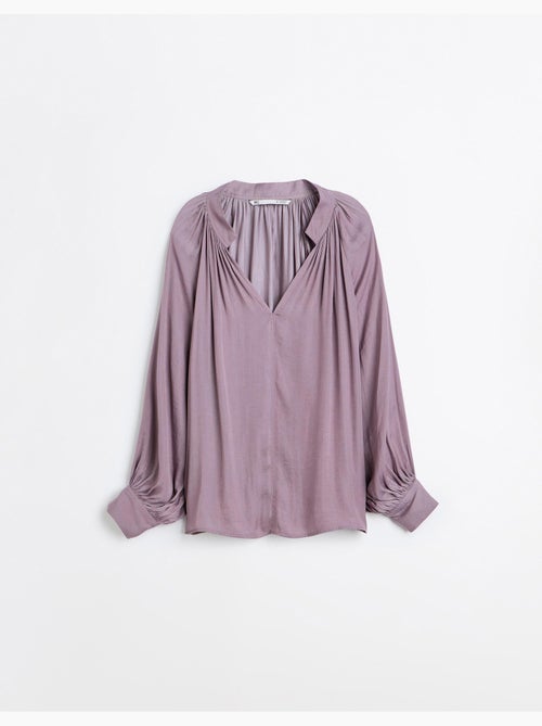 Blusa con fundas tipo globo, mo fashion - Kiabi Blusa con fundas tipo globo, mo fashion - Kiabi