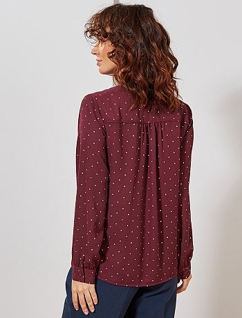 Blusa con lazo en el cuello - Kiabi