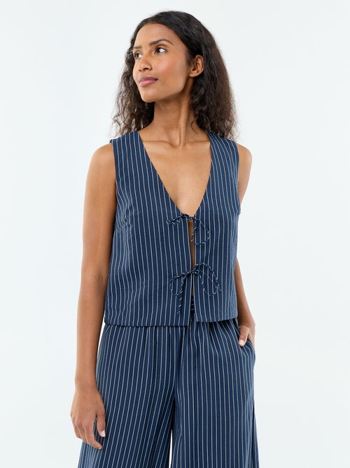 Blusa con lazos - Kiabi