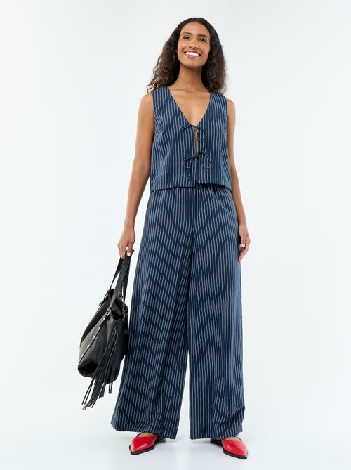 Blusa con lazos - Kiabi