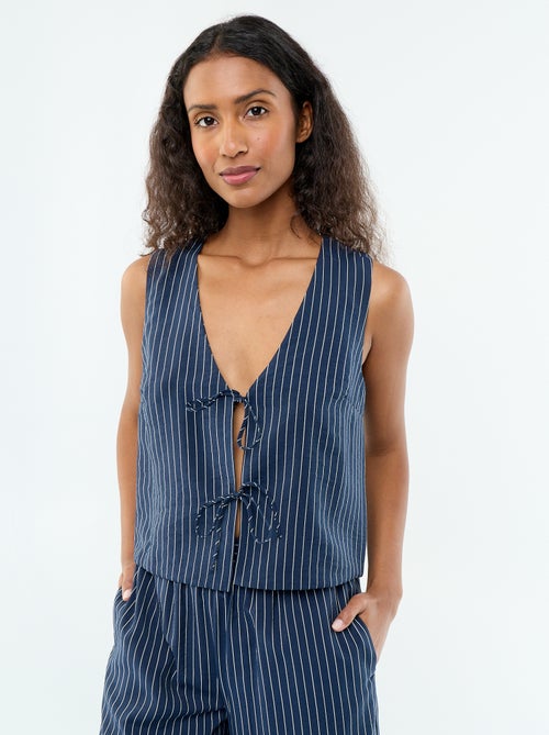 Blusa con lazos - Kiabi