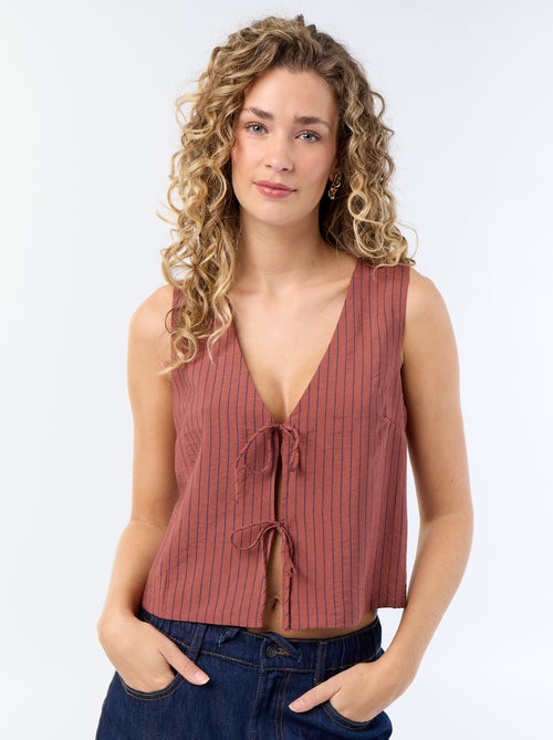 Blusa con lazos - Kiabi Blusa con lazos - Kiabi