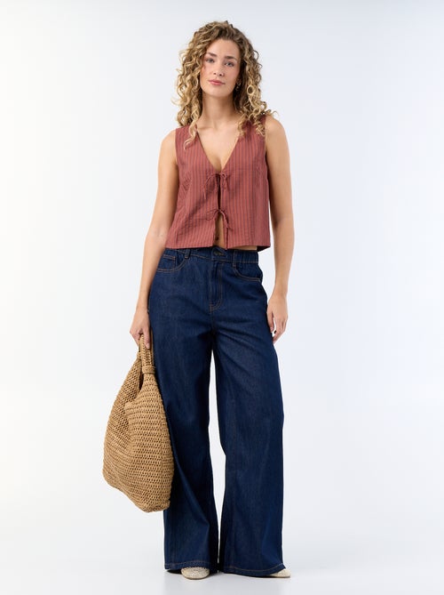 Blusa con lazos - Kiabi Blusa con lazos - Kiabi