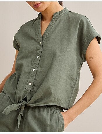Blusa con lino, MO Fashion