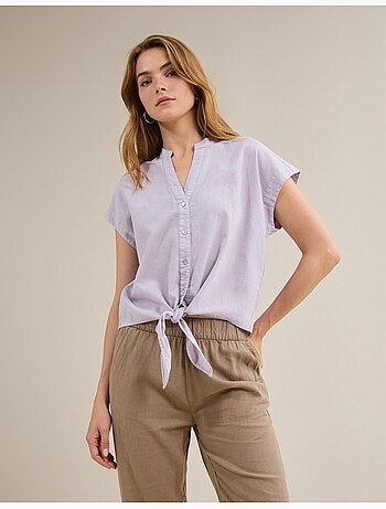 Blusa con lino, MO Fashion