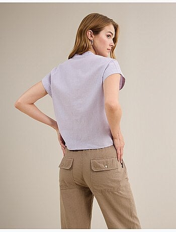 Blusa con lino, MO Fashion