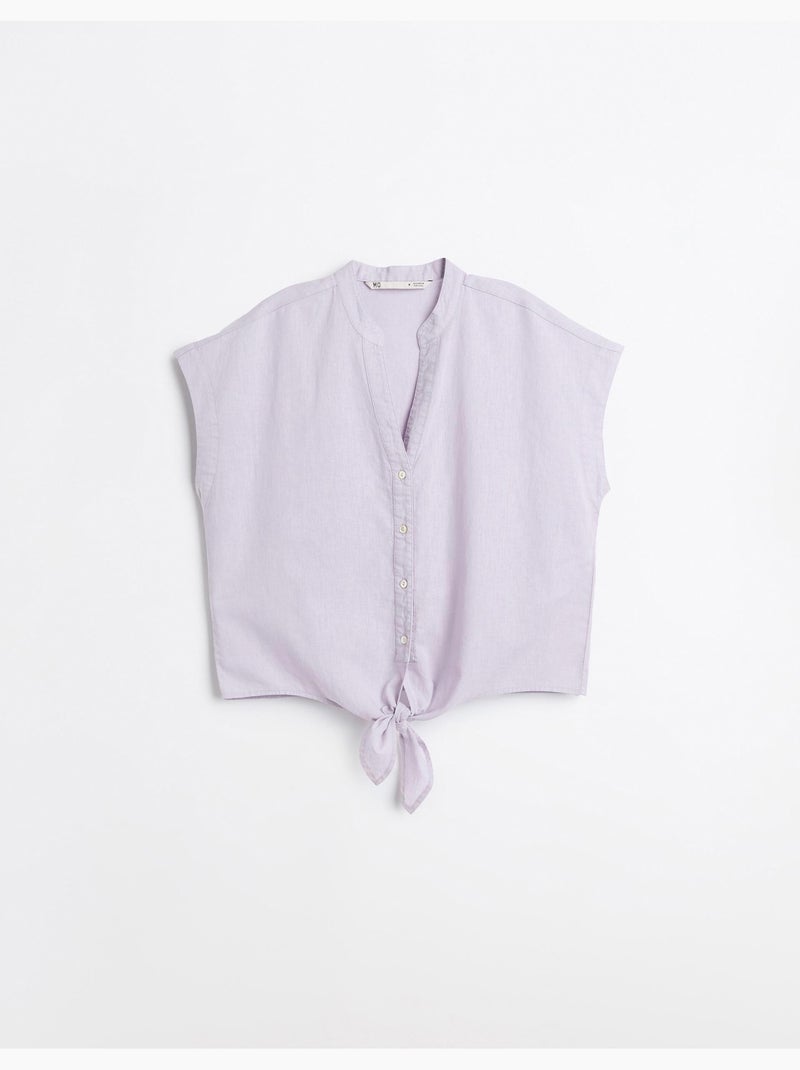 Blusa con lino, MO Fashion Violeta - Kiabi