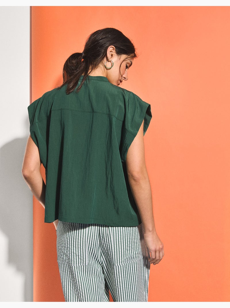 Blusa con Lyocell, MO Fashion Verde - Kiabi