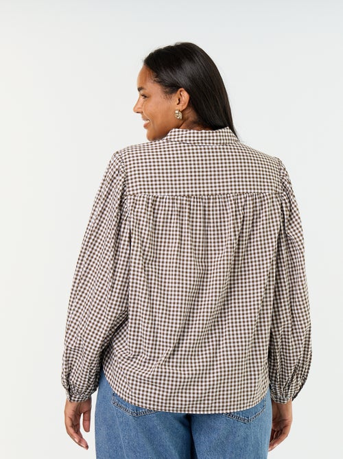 Blusa con mangas abullonadas - Kiabi