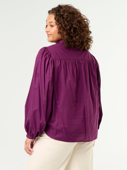 Blusa con mangas abullonadas - Kiabi