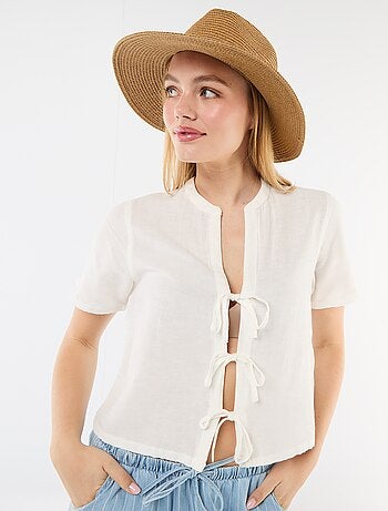 Blusa con nudos