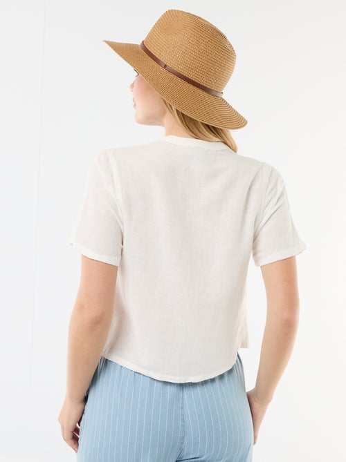 Blusa con nudos - Kiabi