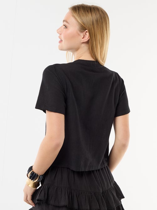 Blusa con nudos - Kiabi