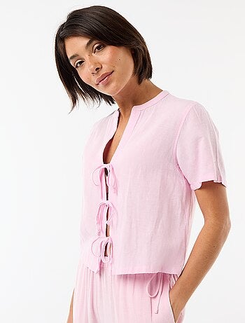 Blusa con nudos