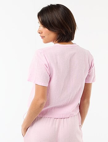 Blusa con nudos