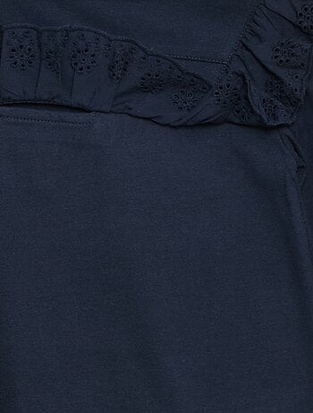Blusa con pechera y bordados ingleses - So Easy