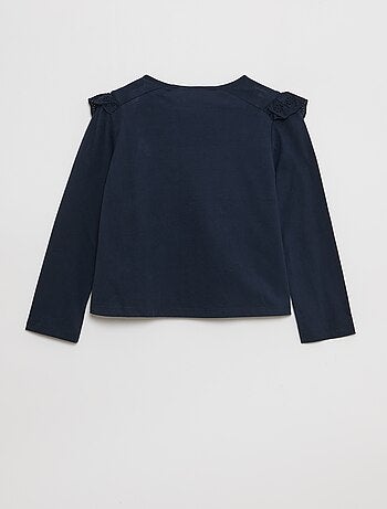 Blusa con pechera y bordados ingleses - So Easy