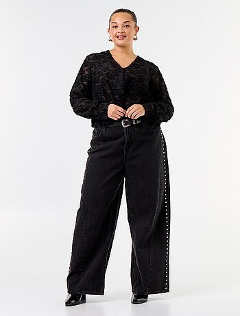 Blusa con plumeti
