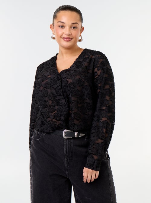 Blusa con plumeti - Kiabi Blusa con plumeti - Kiabi