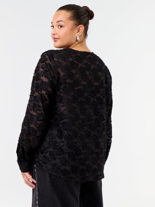 Blusa con plumeti - Kiabi Blusa con plumeti - Kiabi