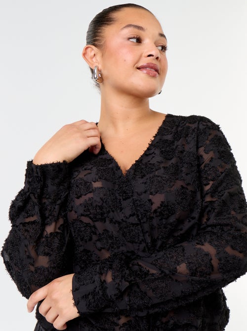 Blusa con plumeti - Kiabi Blusa con plumeti - Kiabi