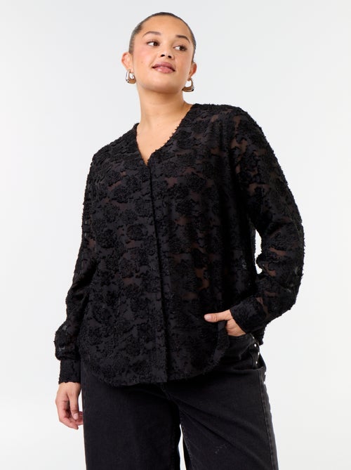 Blusa con plumeti - Kiabi Blusa con plumeti - Kiabi