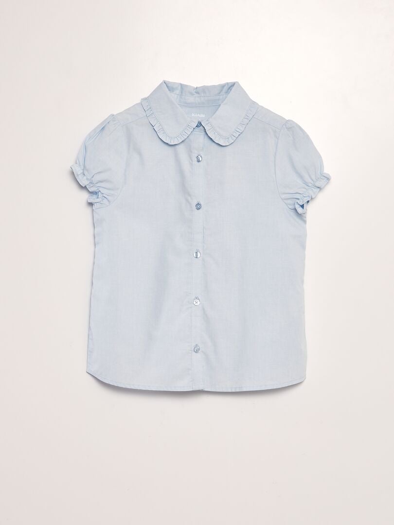 Blusa con volantes AZUL - Kiabi