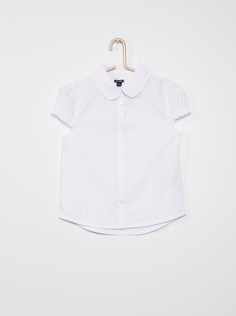 Blusa con volantes BLANCO - Kiabi