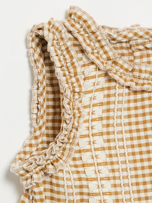 Blusa con volantes en las sisas - Kiabi