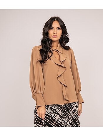 Blusa con volantes OKIER
