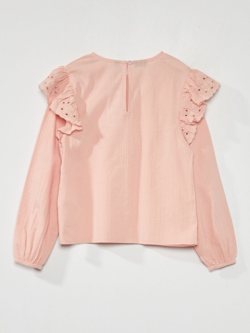 Blusa con volantes ROSA - Kiabi