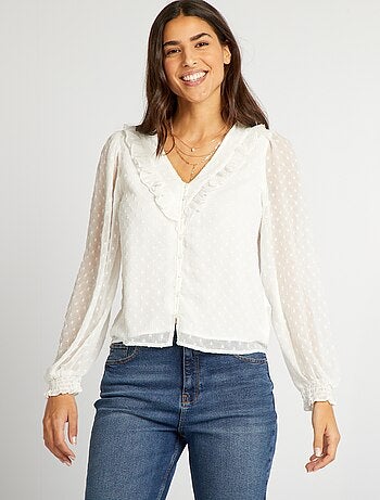 Blusa corta de plumeti