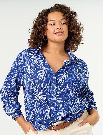 Blusa crepé estampada