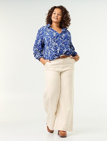 Blusa crepé estampada