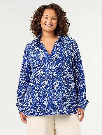 Blusa crepé estampada