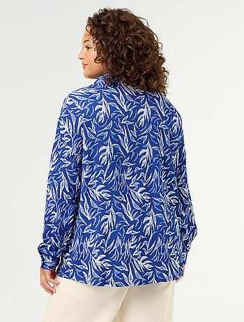 Blusa crepé estampada