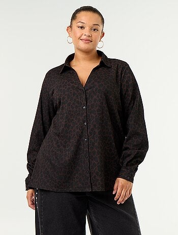 Blusa crepé estampada
