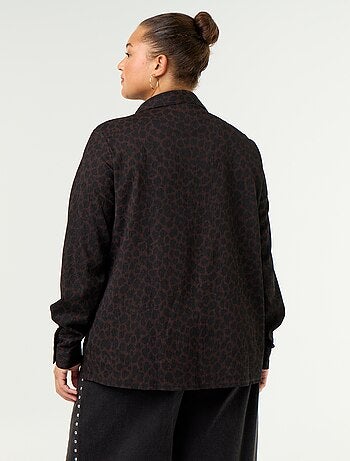 Blusa crepé estampada