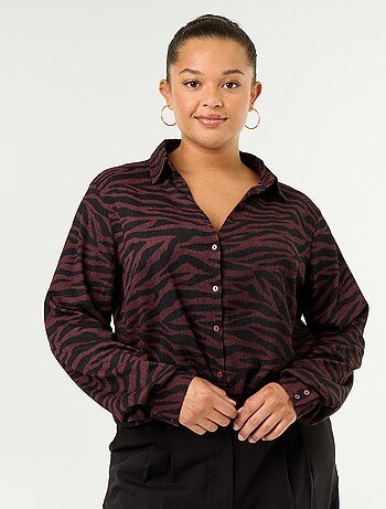 Blusa crepé estampada