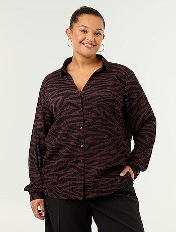 Blusa crepé estampada