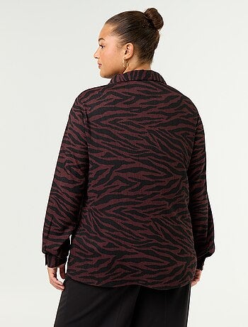 Blusa crepé estampada