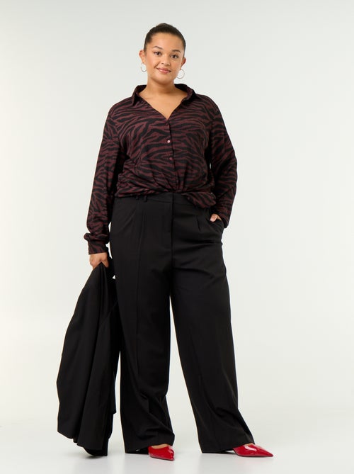 Blusa crepé estampada - Kiabi Blusa crepé estampada - Kiabi