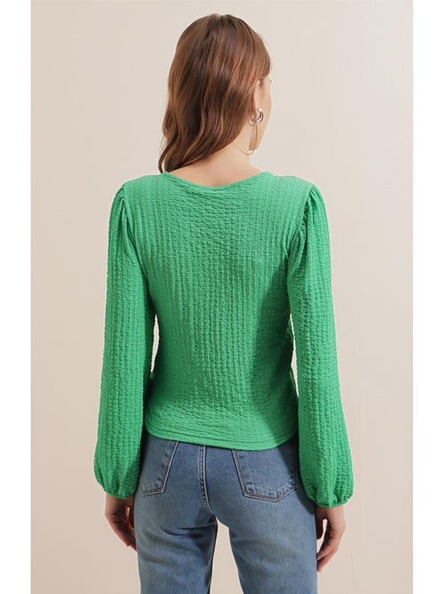 Blusa cruzada elegante - Kiabi Blusa cruzada elegante - Kiabi