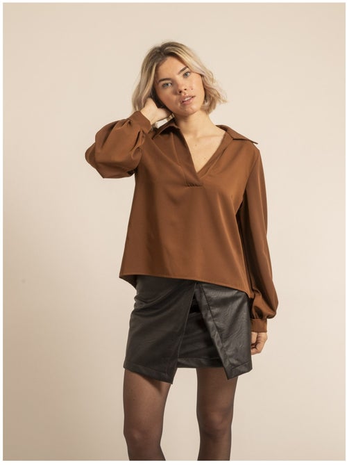 Blusa cuello en V OLONIE - Kiabi